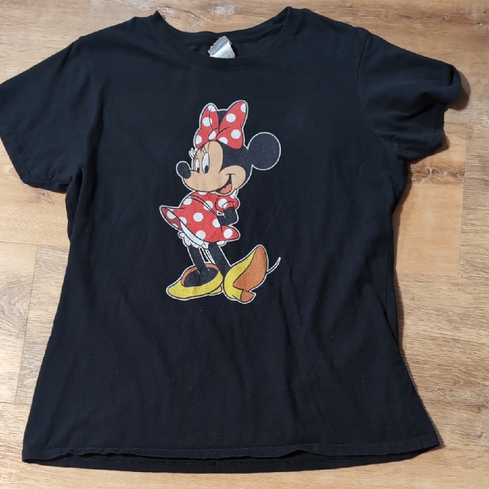 Disney Black and Red Minnie Mouse Kids Tee